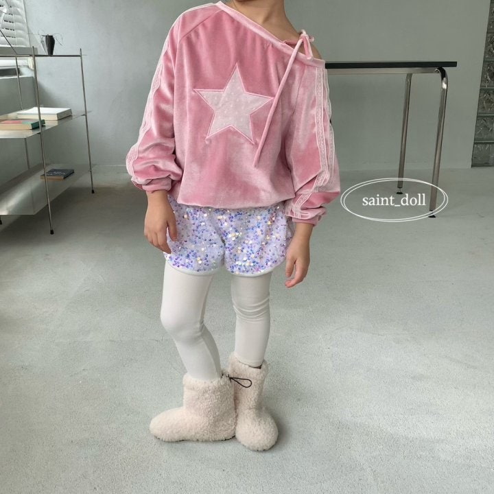 Saint Doll - Korean Children Fashion - #magicofchildhood - Twinkle Velvet Sweatshirt - 5