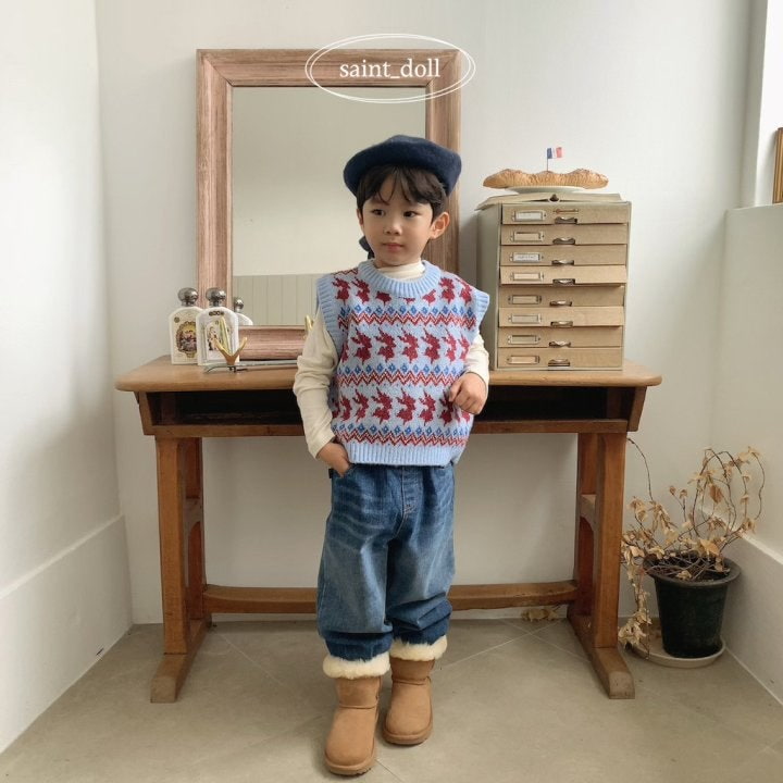 Saint Doll - Korean Children Fashion - #todddlerfashion - Gradient Denim Pants - 2