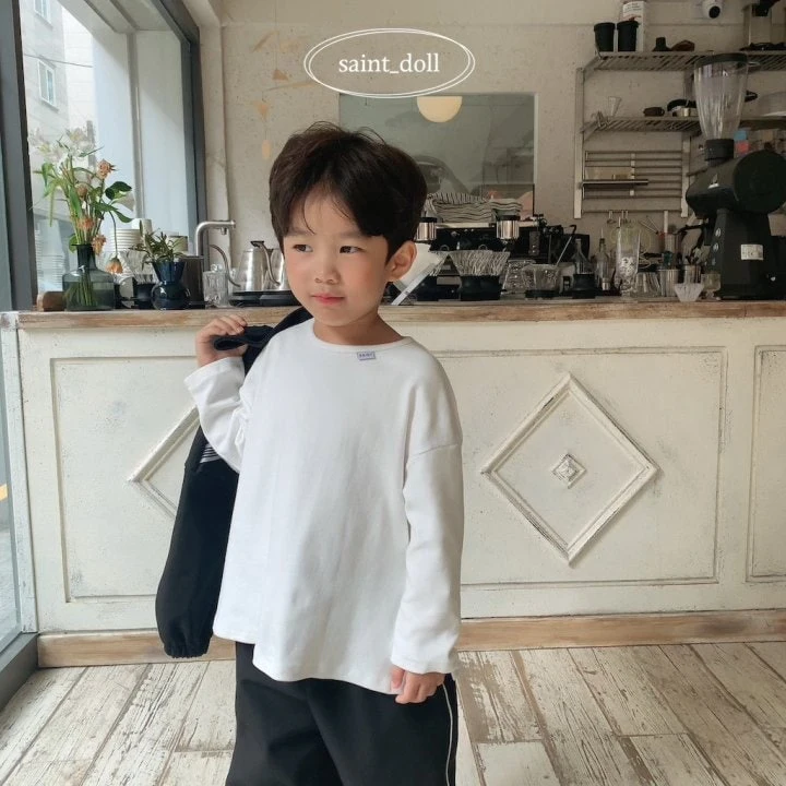 Saint Doll - Korean Children Fashion - #todddlerfashion - Label Slit Tee With Mom - 11