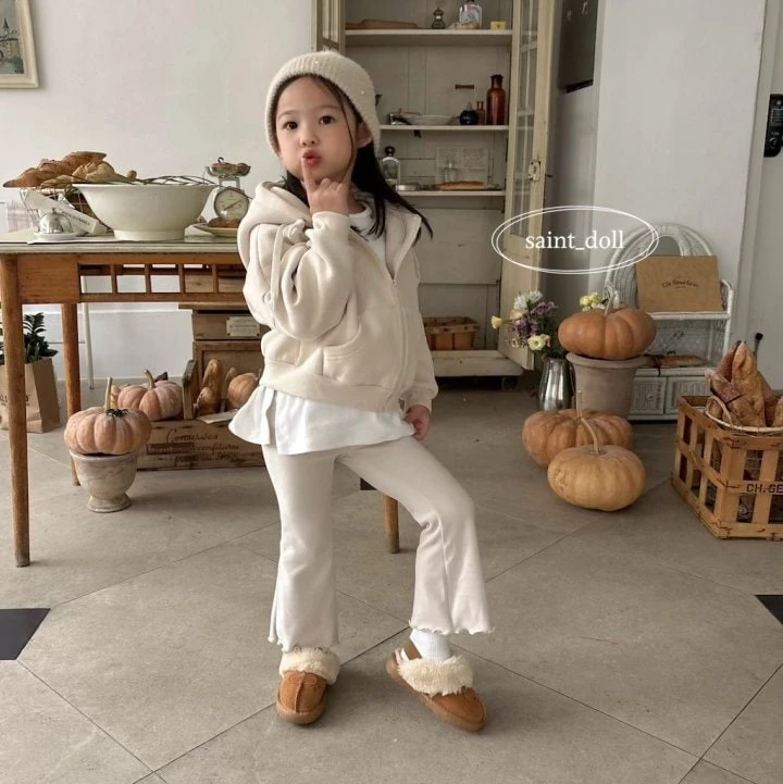 Saint Doll - Korean Children Fashion - #toddlerclothing - Label Bootcut Pants