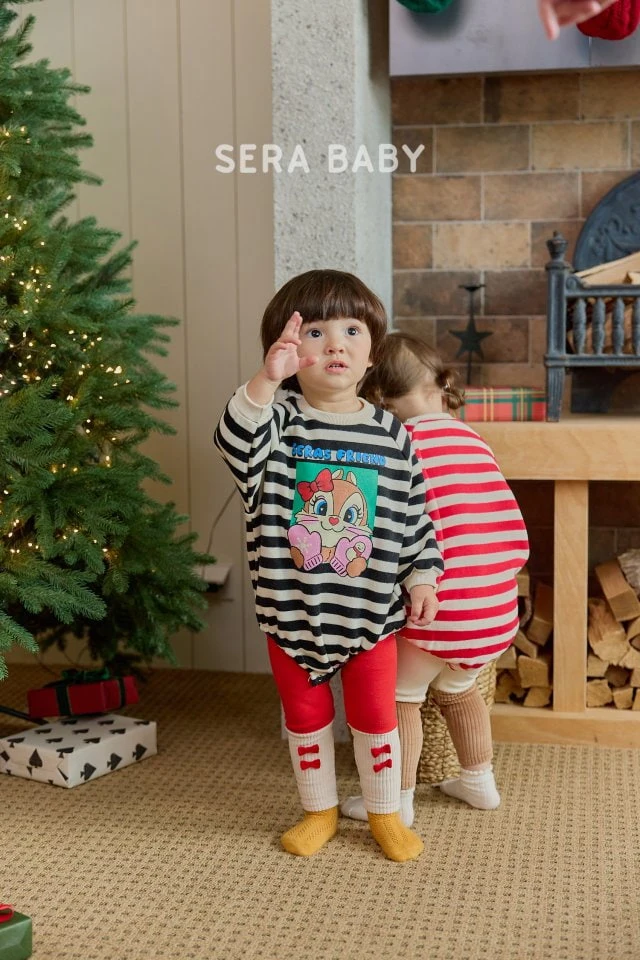 Sera - Korean Baby Fashion - #babyboutiqueclothing - Bebe Candy Stripe Suit - 5