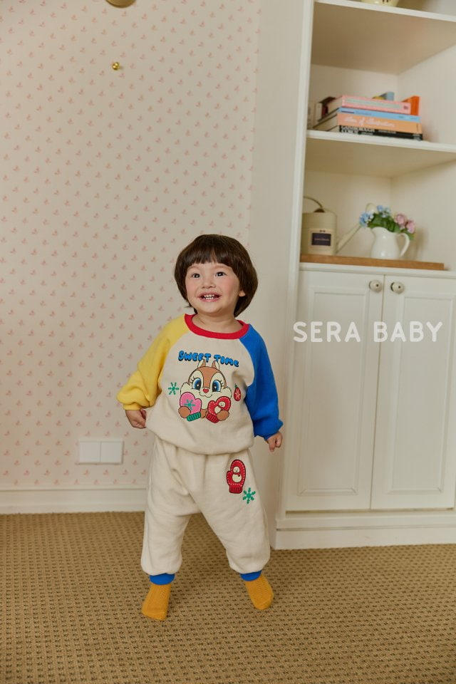 Sera - Korean Baby Fashion - #babyboutiqueclothing - Bebe Gloves Squirrel Top Bottom Set - 9