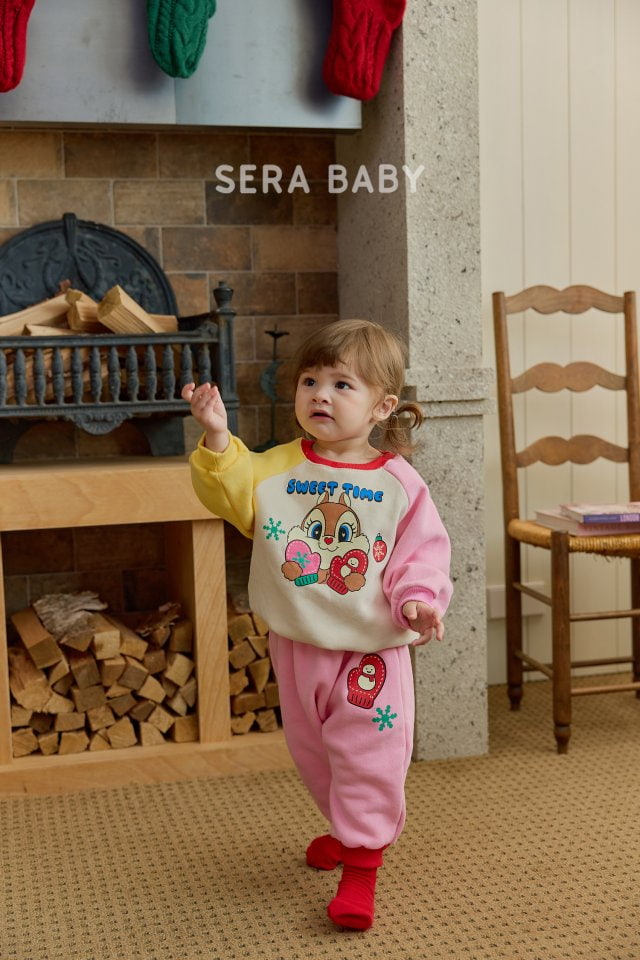 Sera - Korean Baby Fashion - #babyfashion - Bebe Gloves Squirrel Top Bottom Set - 11