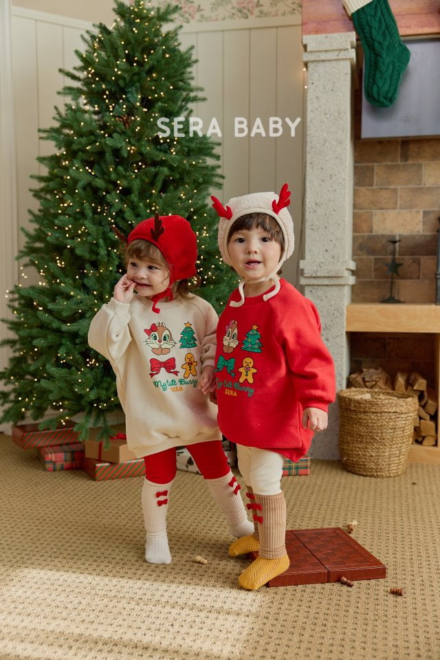 Sera - Korean Baby Fashion - #babyfever - Bebe Heart Squirrel Long Tee