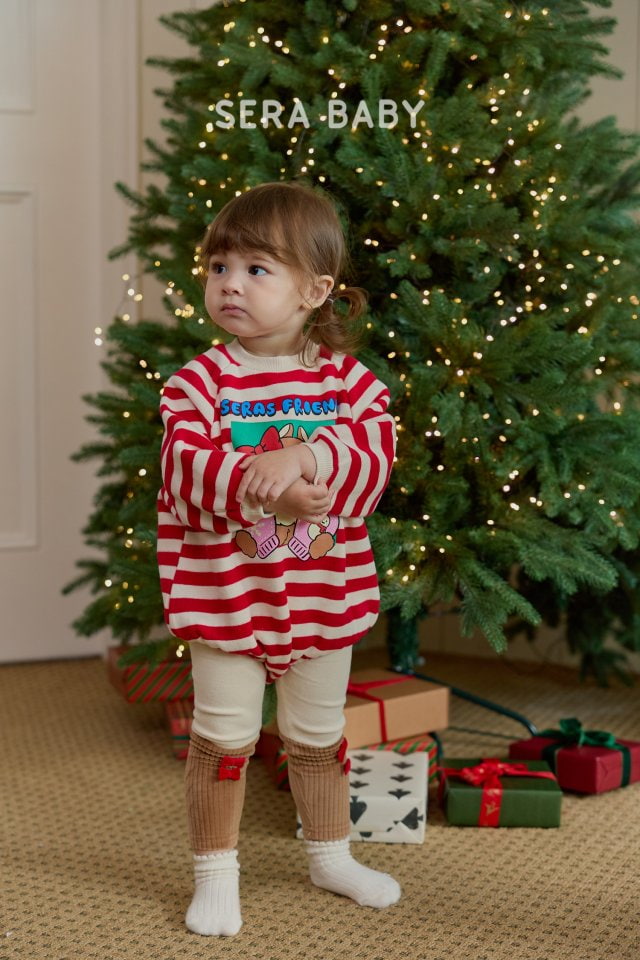 Sera - Korean Baby Fashion - #babygirlfashion - Bebe Candy Stripe Suit - 9