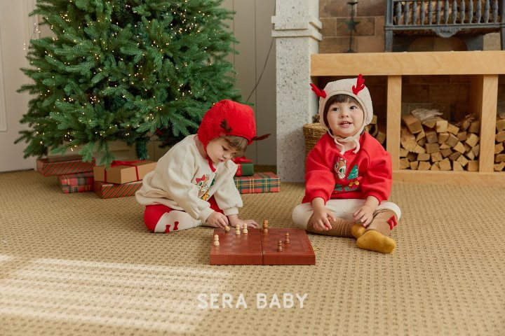 Sera - Korean Baby Fashion - #babyootd - Bebe Heart Squirrel Long Tee - 5