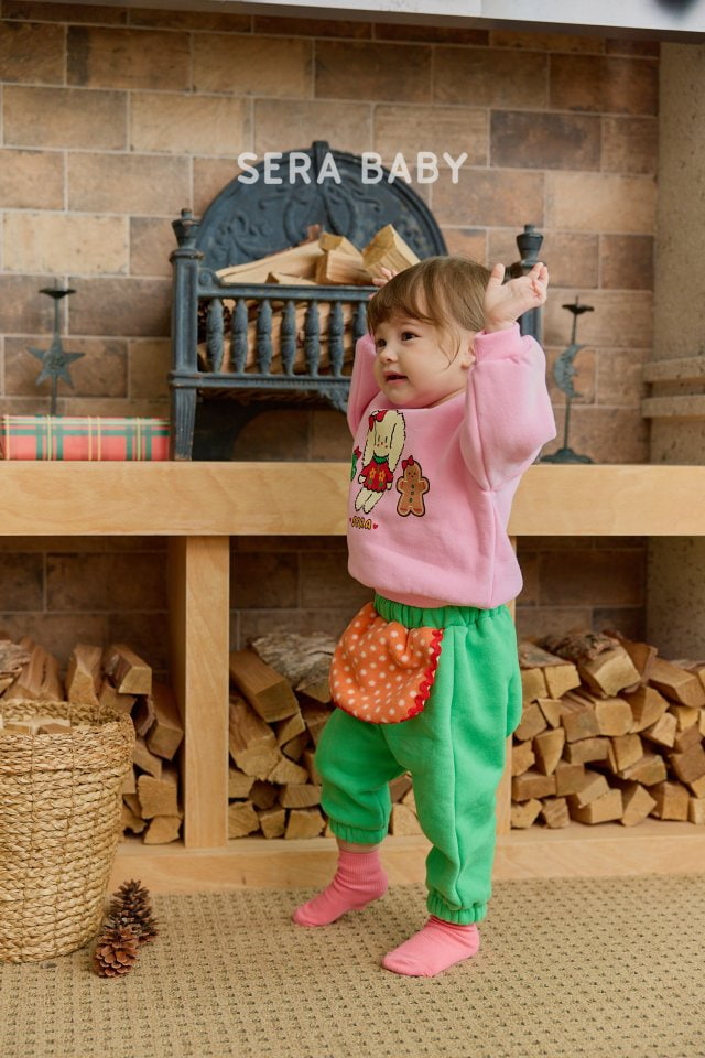 Sera - Korean Baby Fashion - #babywear - Bebe Apron Cookie Top Bottom Set - 3