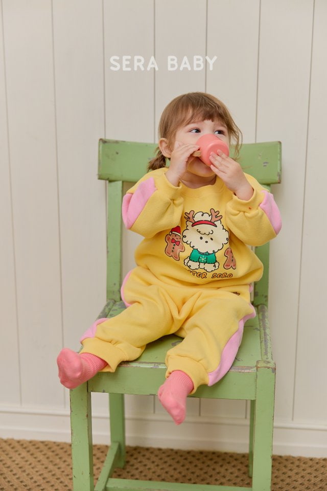 Sera - Korean Baby Fashion - #onlinebabyshop - Bebe Cookie Poodle Top Bottom Set - 7