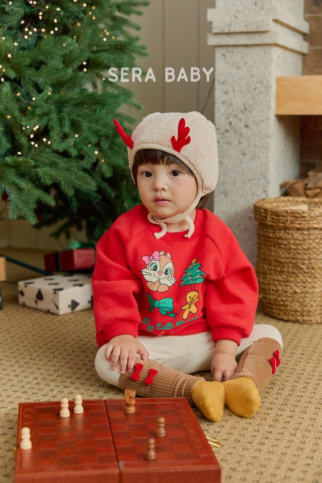 Sera - Korean Baby Fashion - #smilingbaby - Bebe Heart Squirrel Long Tee - 11