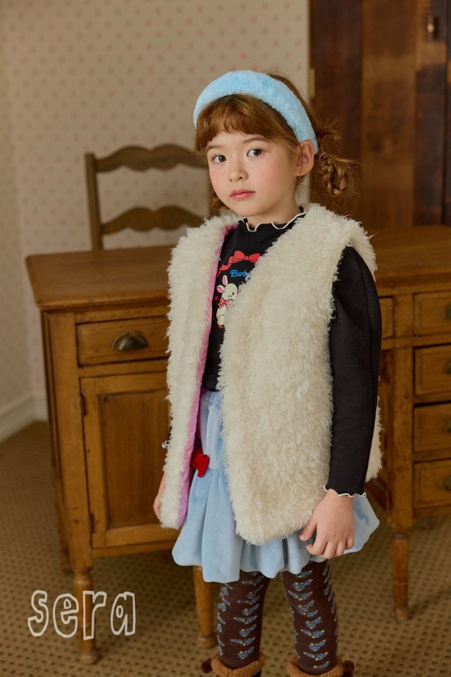 Sera - Korean Children Fashion - #Kfashion4kids - Poodle Quilted Winter Vest