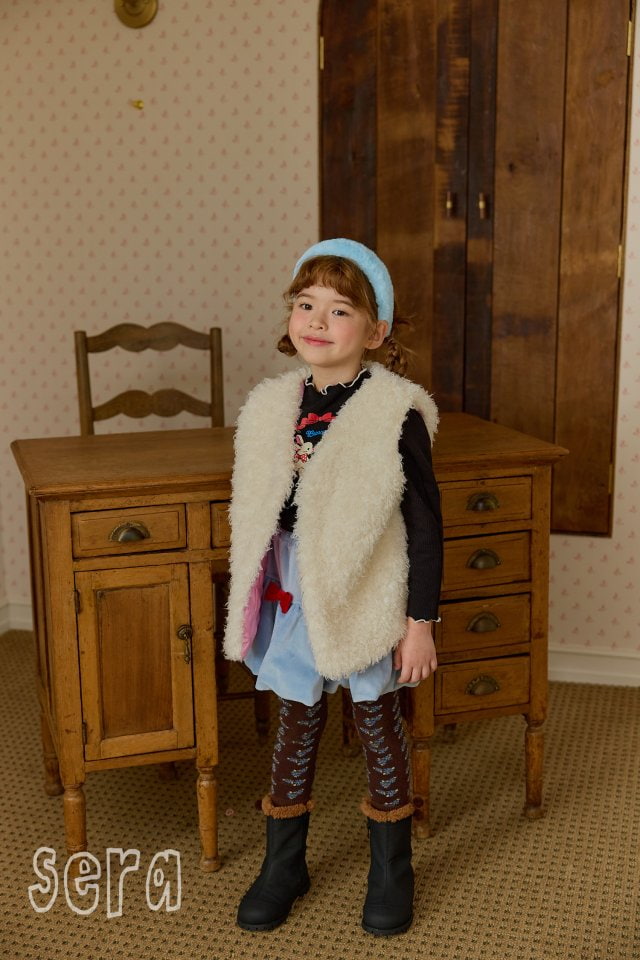 Sera - Korean Children Fashion - #Kfashion4kids - Mink Ribbed Tee - 6