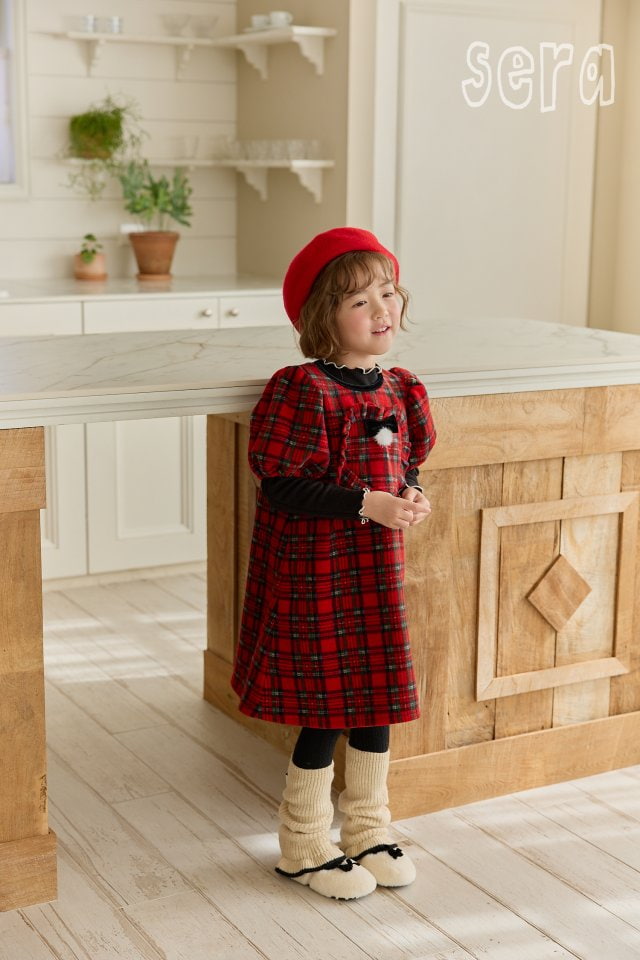 Sera - Korean Children Fashion - #childofig - Check Heart Dress - 4