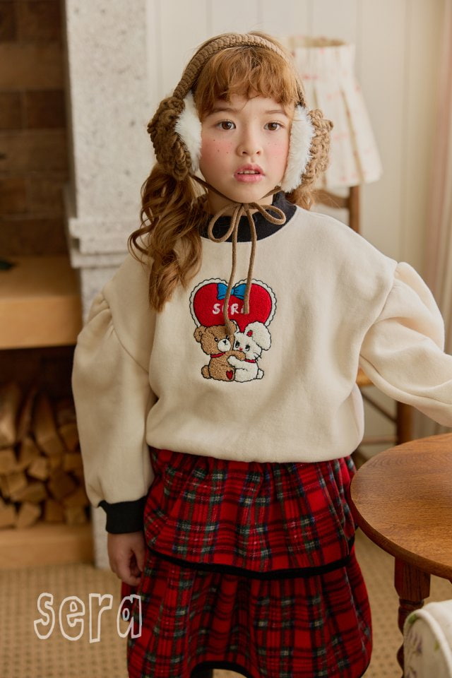 Sera - Korean Children Fashion - #childrensboutique - Heart Bear Rabbit Sweatshirt - 7