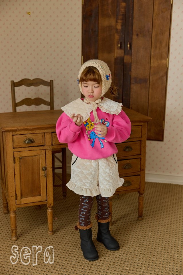 Sera - Korean Children Fashion - #designkidswear - Quilted Frill Pants - 5