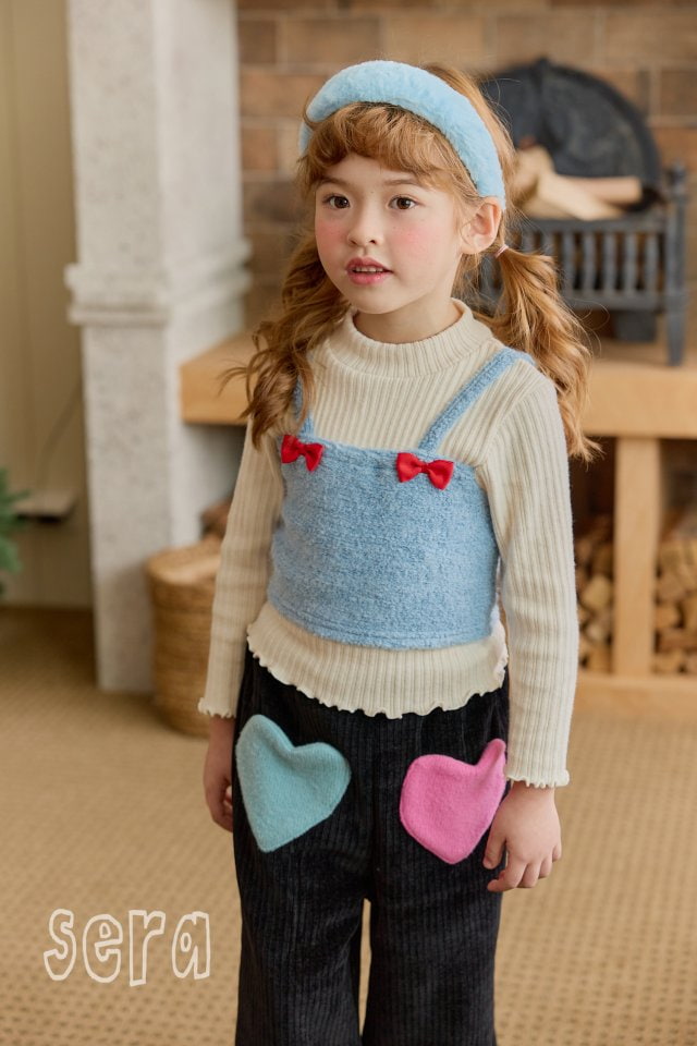 Sera - Korean Children Fashion - #discoveringself - Heart Frill Pants - 3