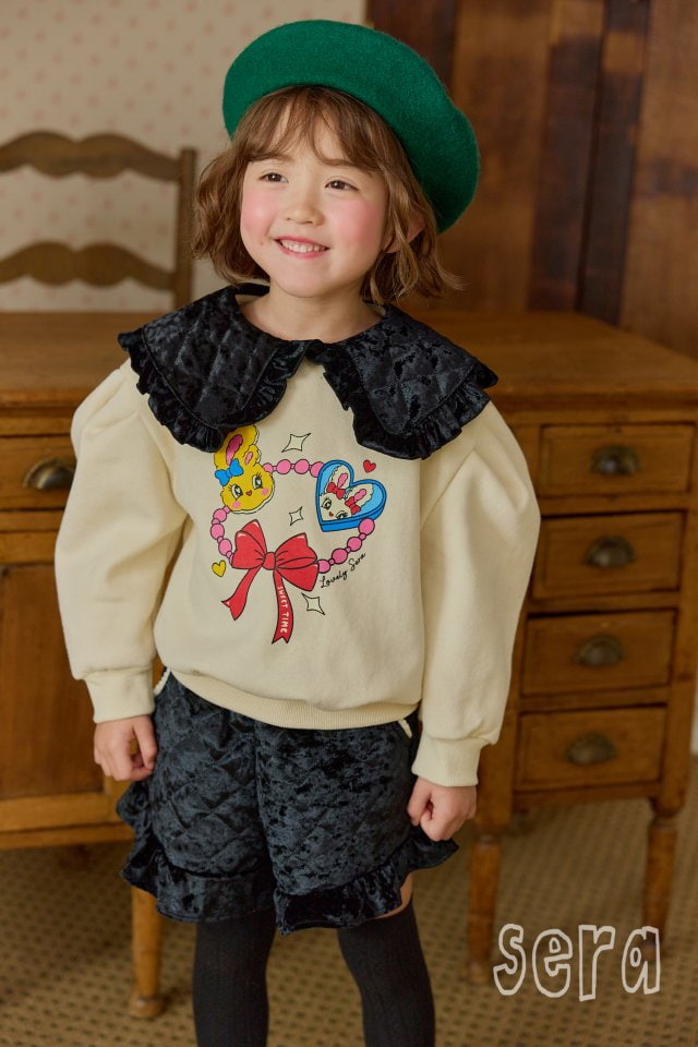 Sera - Korean Children Fashion - #discoveringself - Quilted Collar Sweatshirt - 3