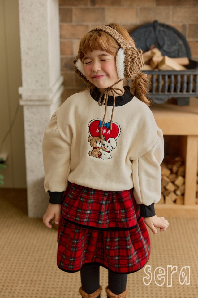 Sera - Korean Children Fashion - #fashionkids - Heart Bear Rabbit Sweatshirt - 10