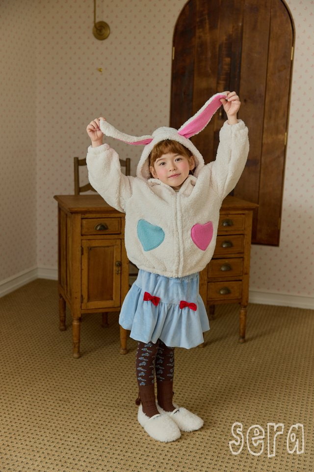 Sera - Korean Children Fashion - #kidsstore - Rabbit Winter Zip-up