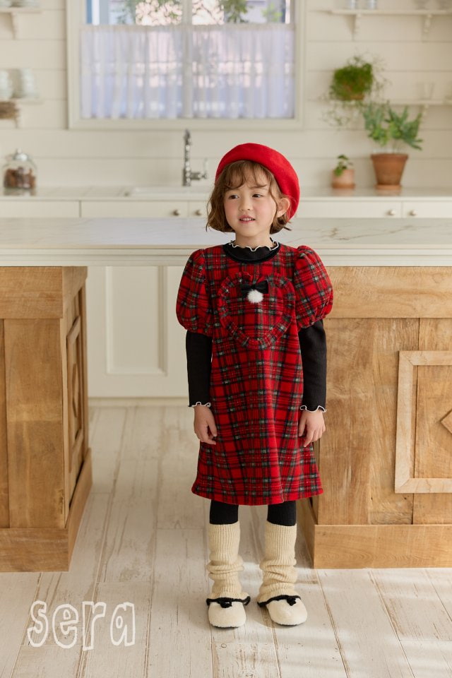 Sera - Korean Children Fashion - #kidsstore - Check Heart Dress - 10