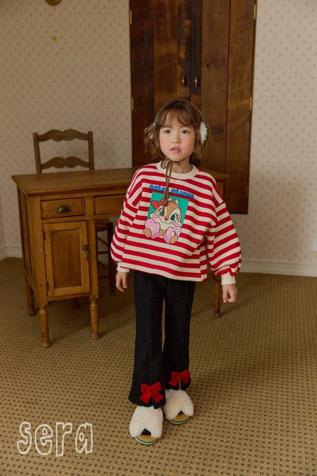 Sera - Korean Children Fashion - #kidzfashiontrend - Sweet Gloves Striped Sweatshirt - 8