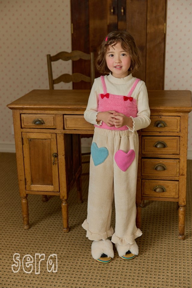 Sera - Korean Children Fashion - #littlefashionista - Heart Frill Pants - 9