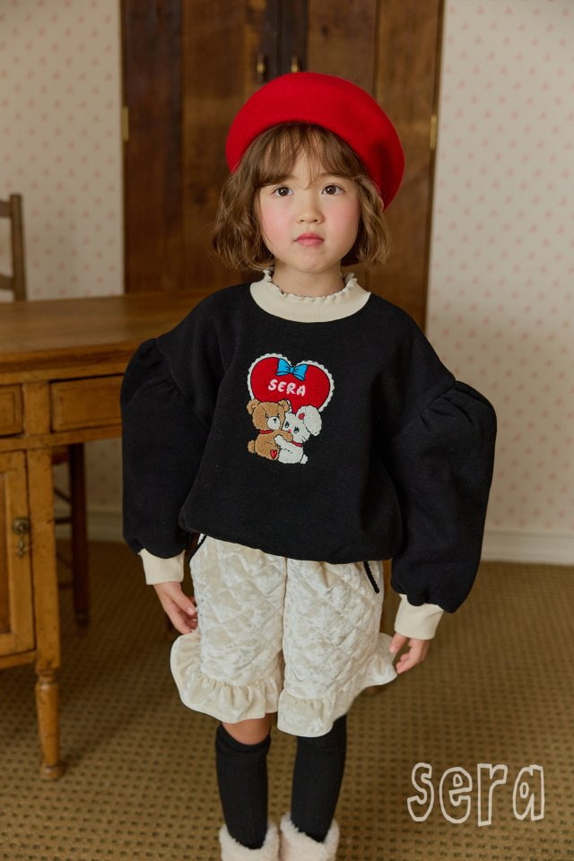 Sera - Korean Children Fashion - #littlefashionista - Heart Bear Rabbit Sweatshirt