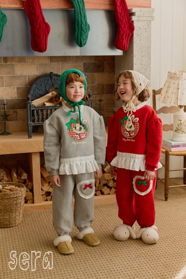 Sera - Korean Children Fashion - #littlefashionista - Check Rabbit Sweatshirt - 11