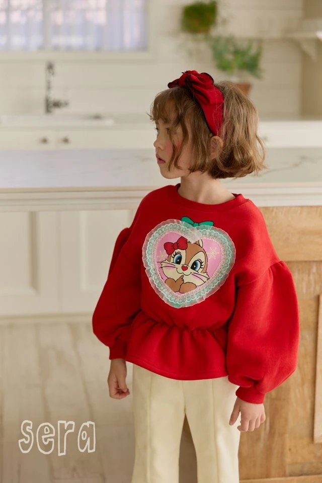 Sera - Korean Children Fashion - #littlefashionista - Heart Lace Long Sweatshirt - 6