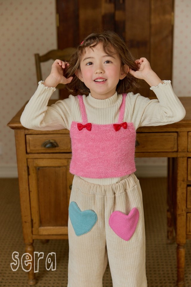 Sera - Korean Children Fashion - #magicofchildhood - Heart Frill Pants - 10