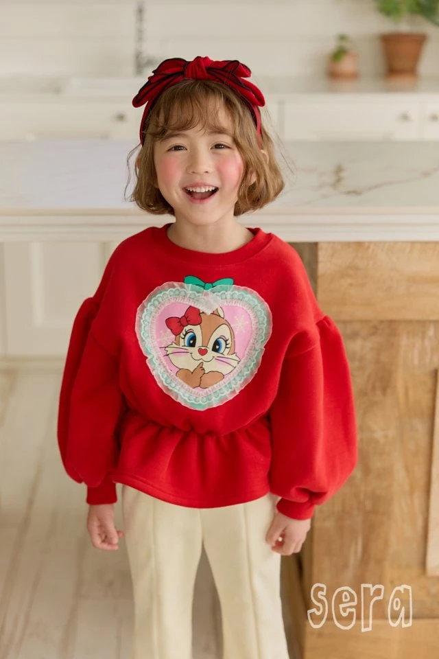 Sera - Korean Children Fashion - #magicofchildhood - Heart Lace Long Sweatshirt - 7