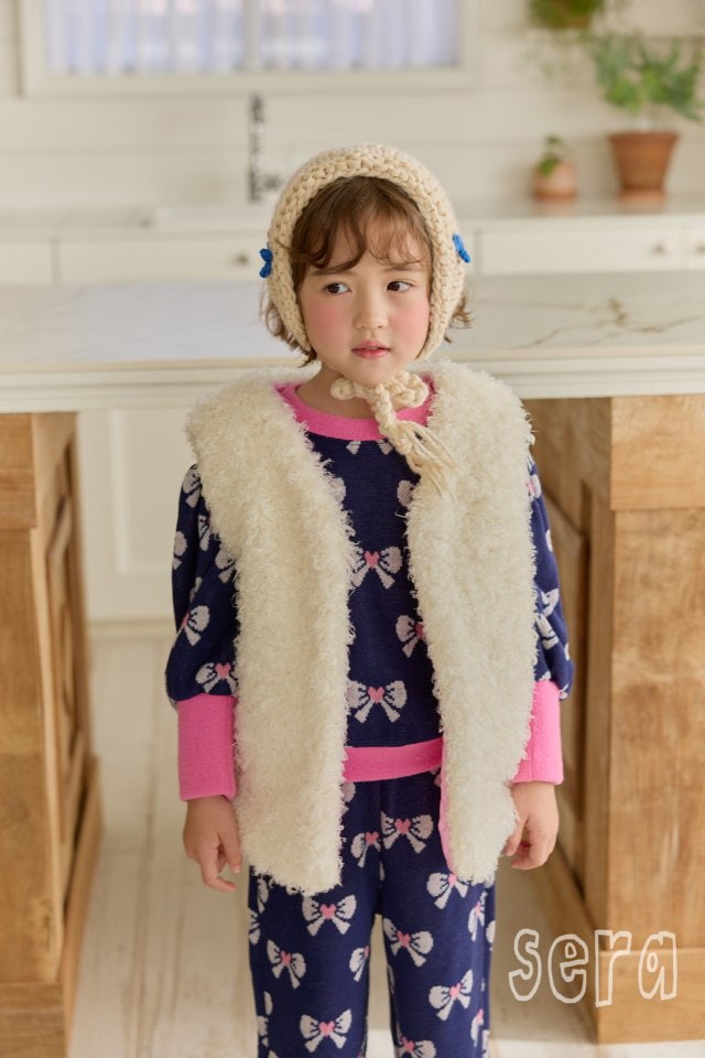 Sera - Korean Children Fashion - #magicofchildhood - Poodle Quilted Winter Vest - 4