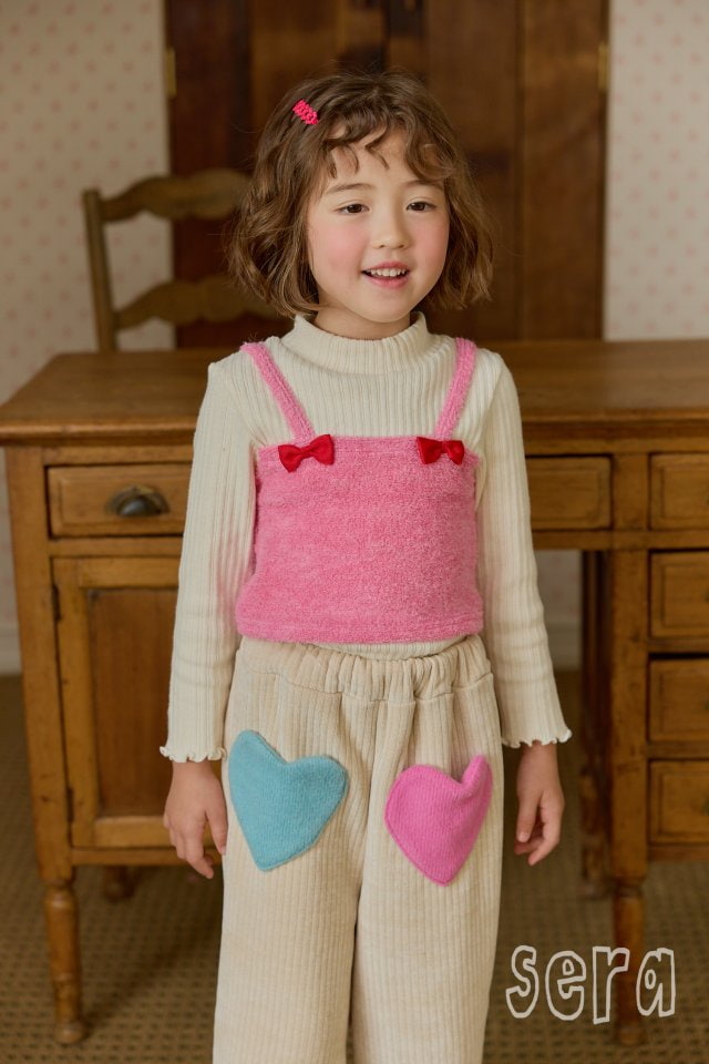 Sera - Korean Children Fashion - #minifashionista - Heart Frill Pants - 11