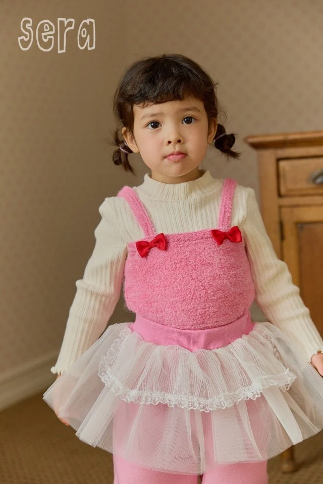 Sera - Korean Children Fashion - #minifashionista - Pom Pom Layered Tee - 10