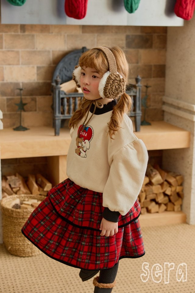 Sera - Korean Children Fashion - #minifashionista - Heart Bear Rabbit Sweatshirt - 3