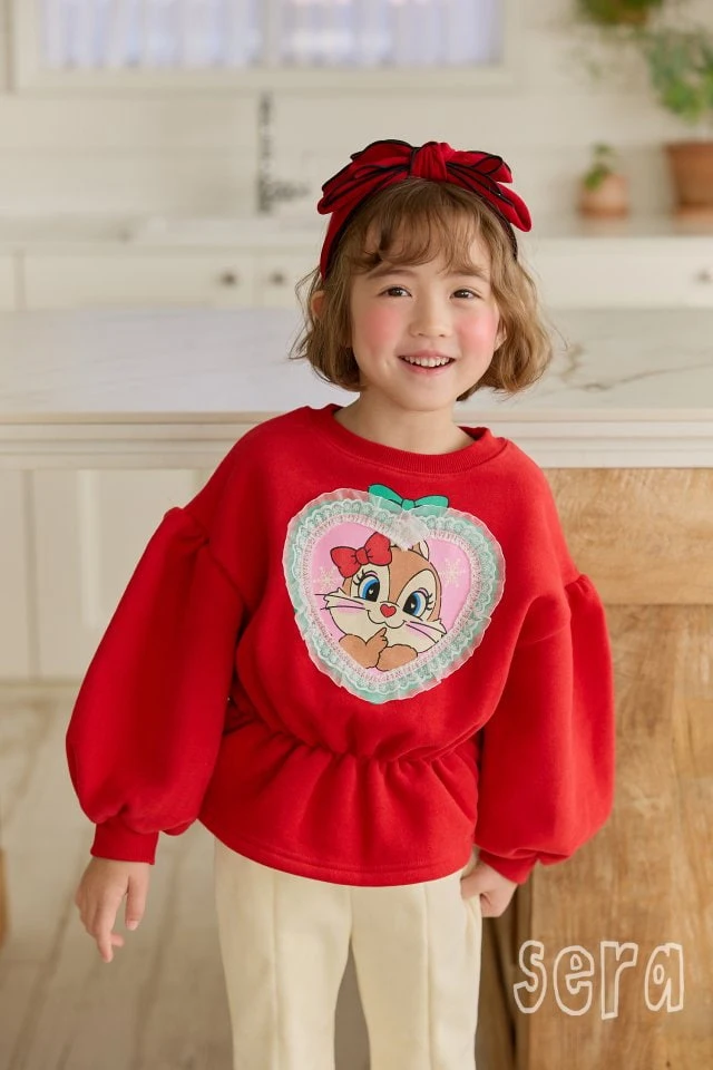 Sera - Korean Children Fashion - #minifashionista - Heart Lace Long Sweatshirt - 8