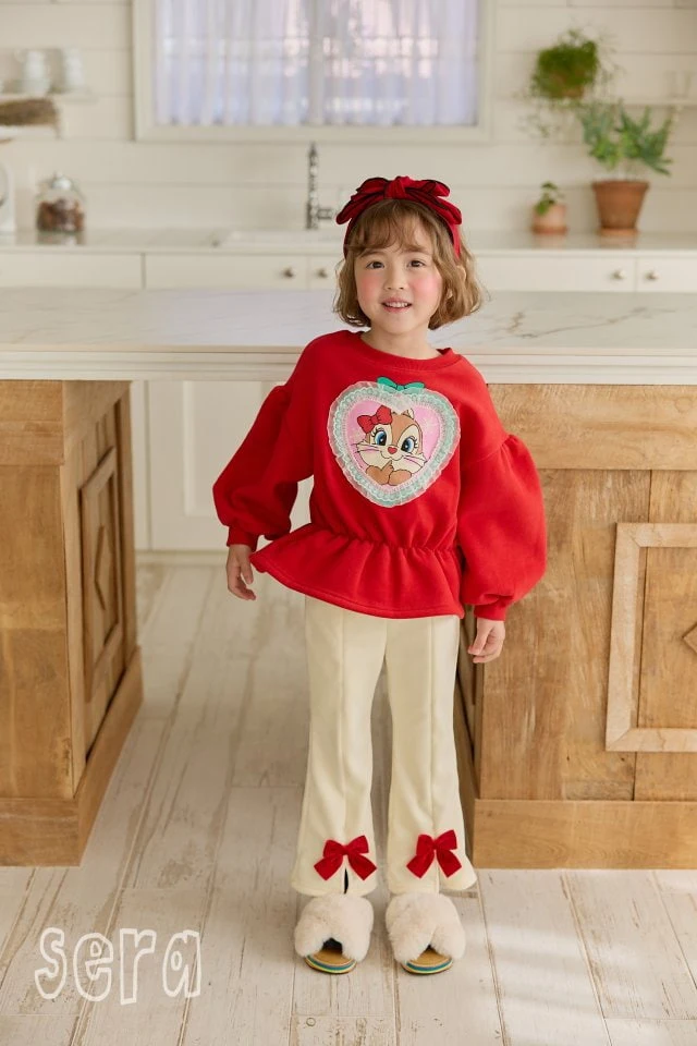 Sera - Korean Children Fashion - #toddlerclothing - Heart Lace Long Sweatshirt - 11