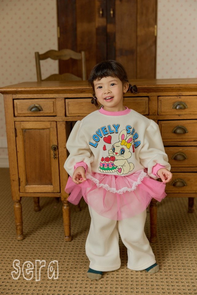 Sera - Korean Children Fashion - #toddlerclothing - Love Rabbit Winter Sweatshirt - 8