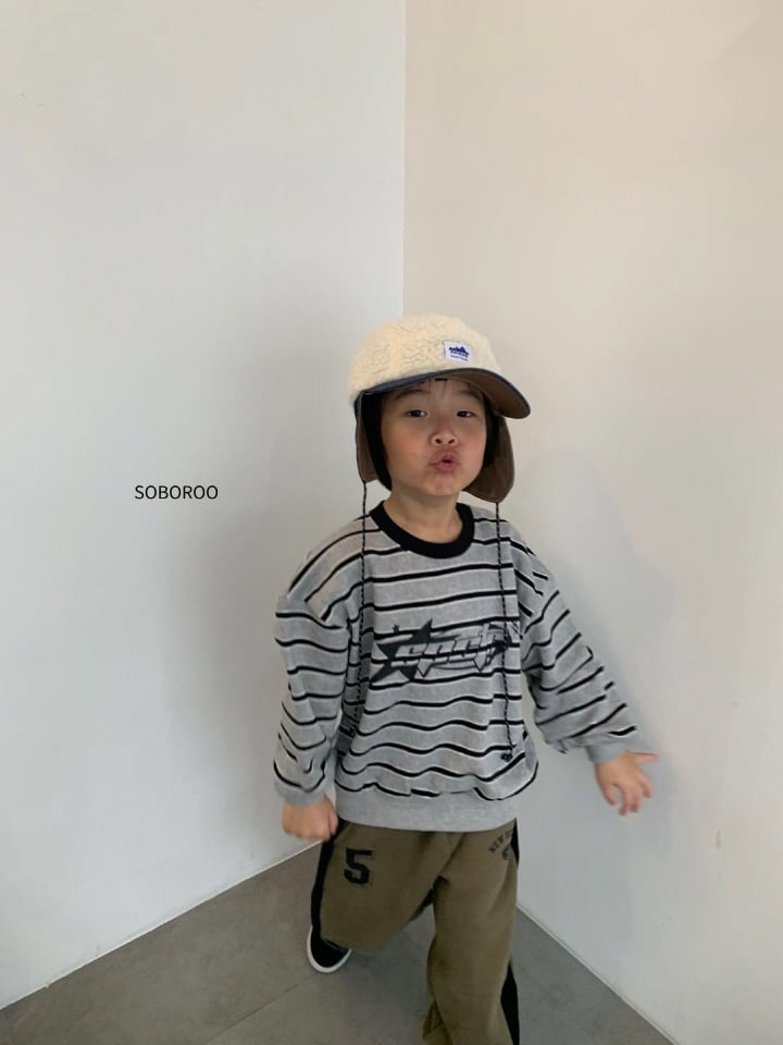 Soboroo - Korean Children Fashion - #Kfashion4kids - Star Stripe Sweatshirt - 11