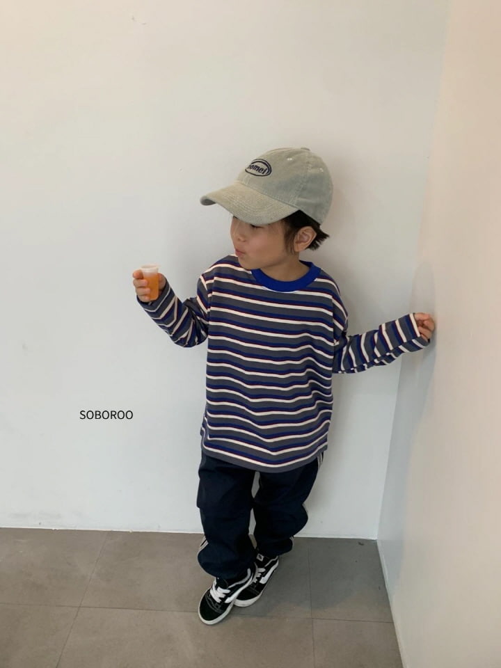 Soboroo - Korean Children Fashion - #childofig - Z Stripe Tee - 5