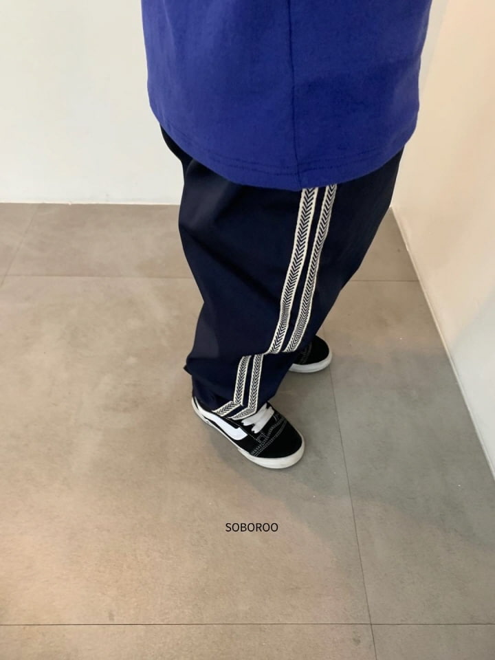 Soboroo - Korean Children Fashion - #discoveringself - Line Herringbone Pants - 2