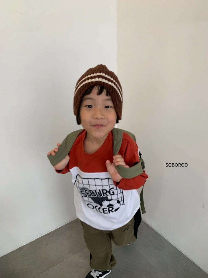 Soboroo - Korean Children Fashion - #fashionkids - Soccer Raglan Tee With Mom - 2