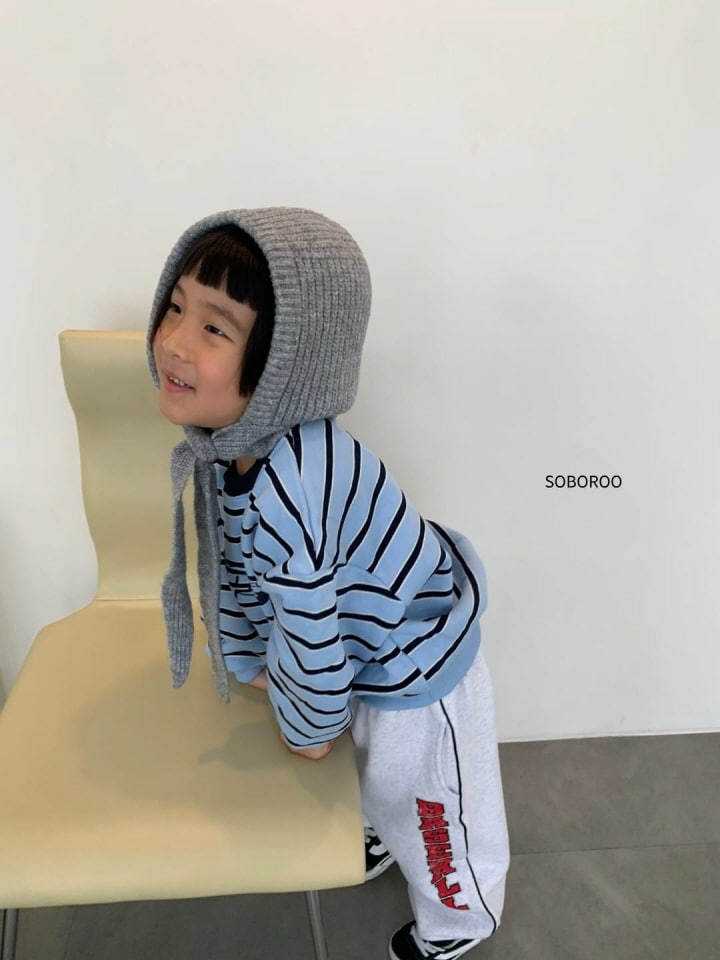 Soboroo - Korean Children Fashion - #kidzfashiontrend - Star Stripe Sweatshirt - 10