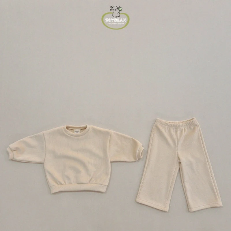 Soybean - Korean Children Fashion - #Kfashion4kids - Wide Mink Top Bottom Set - 9