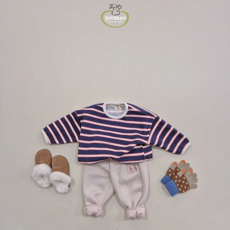 Soybean - Korean Children Fashion - #Kfashion4kids - Yam Yum Embroidered Quilted Pants - 3