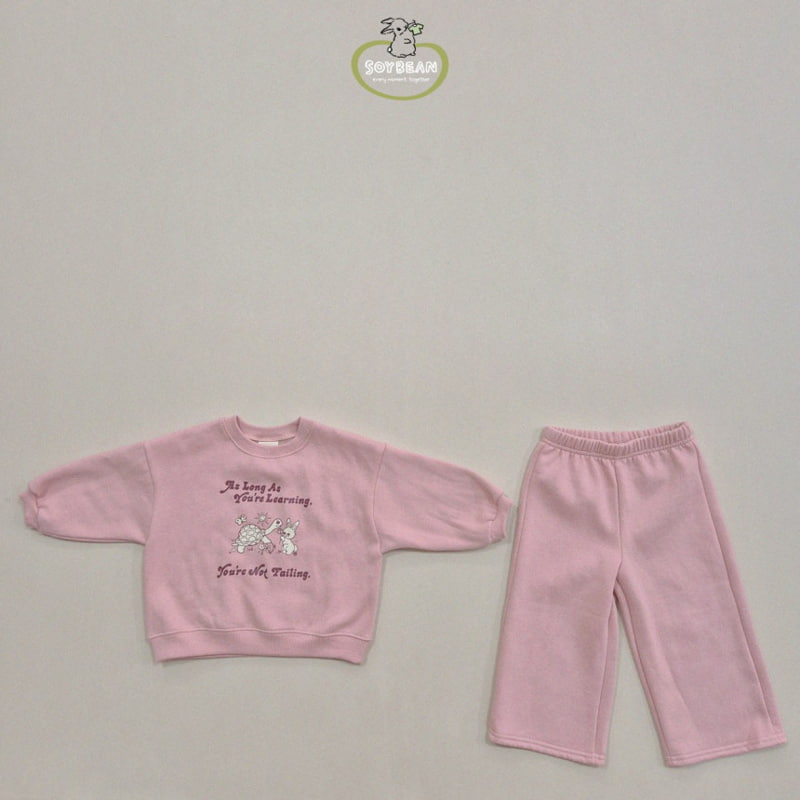 Soybean - Korean Children Fashion - #Kfashion4kids - Bunny Turtle Fleece Top Bottom Set - 10