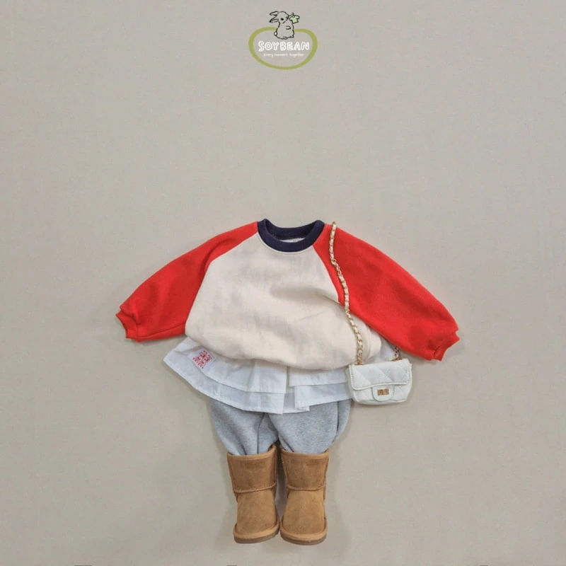 Soybean - Korean Children Fashion - #Kfashion4kids - Raglan Fleece Sweatshirt - 8