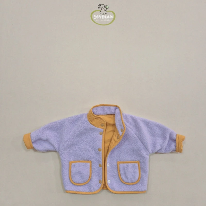 Soybean - Korean Children Fashion - #Kfashion4kids - Reversible Fleece Jacket - 7