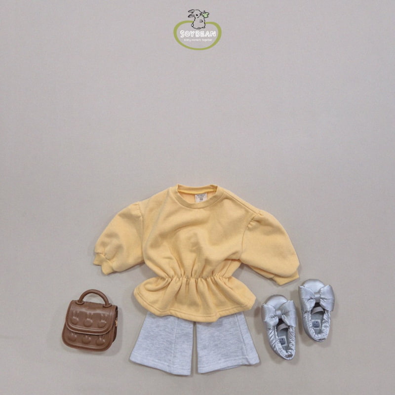 Soybean - Korean Children Fashion - #Kfashion4kids - Fleece Raglan Bootcut Top Bottom Set - 3