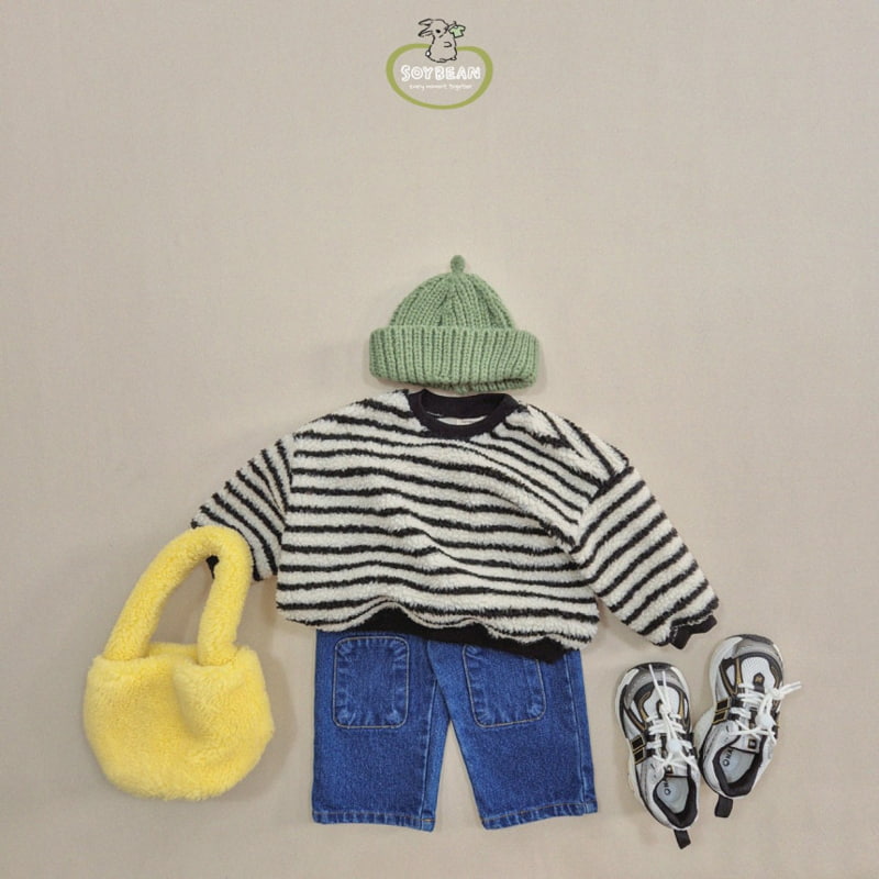 Soybean - Korean Children Fashion - #Kfashion4kids - Bbangtteok Brushed Denim Pants - 2