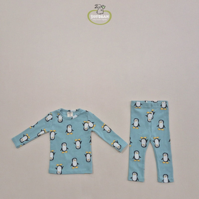 Soybean - Korean Children Fashion - #Kfashion4kids - Brushed Penguin Loungewear - 6